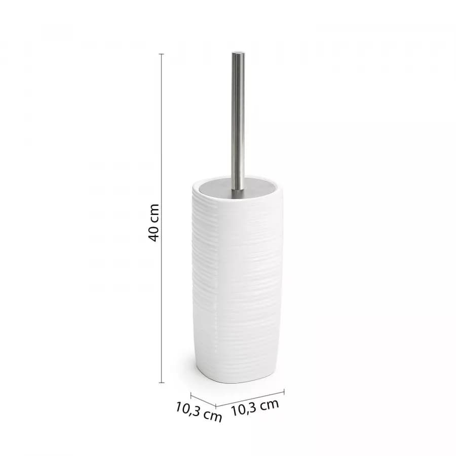 Set 4 accessori d'appoggio in ceramica bianco - Kelly di Gedy