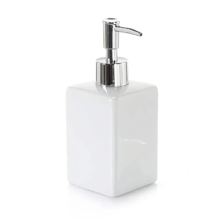 Set 4 accessori da appoggio in ceramica bianco - Verbena di Gedy