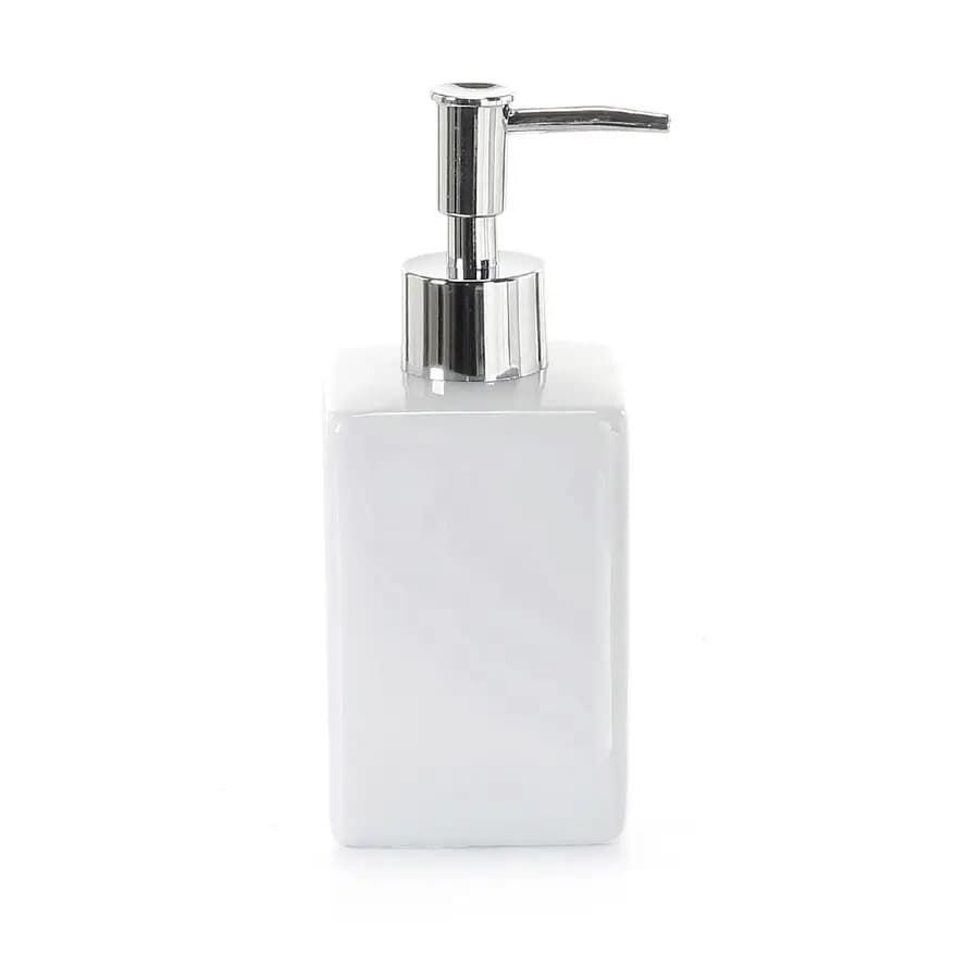Set 4 accessori da appoggio in ceramica bianco - Verbena di Gedy