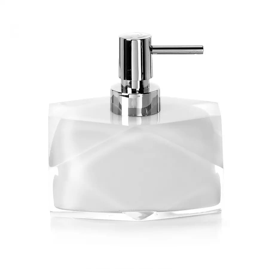 Set 4 accessori appoggio bianco e trasparente - Chanelle di Gedy