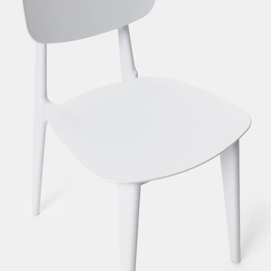 Sedia da giardino in polipropilene bianco - Lilibeth