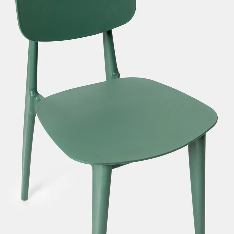 Sedia da giardino in polipropilene verde - Lilibeth