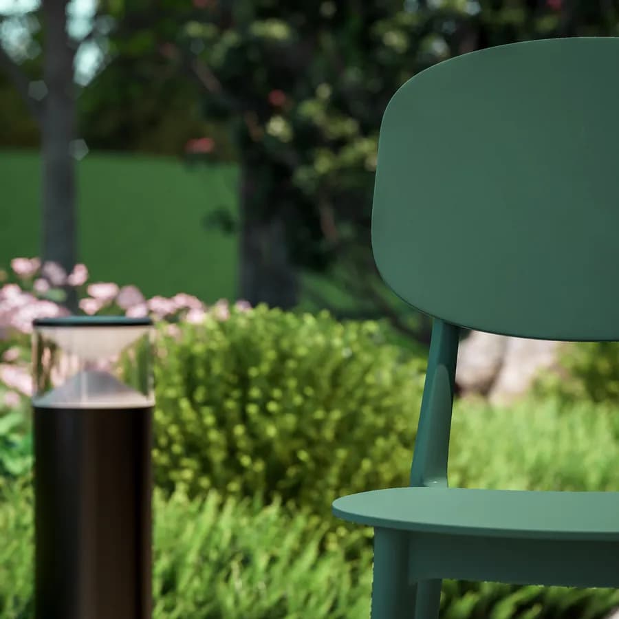 Sedia da giardino in polipropilene verde - Lilibeth