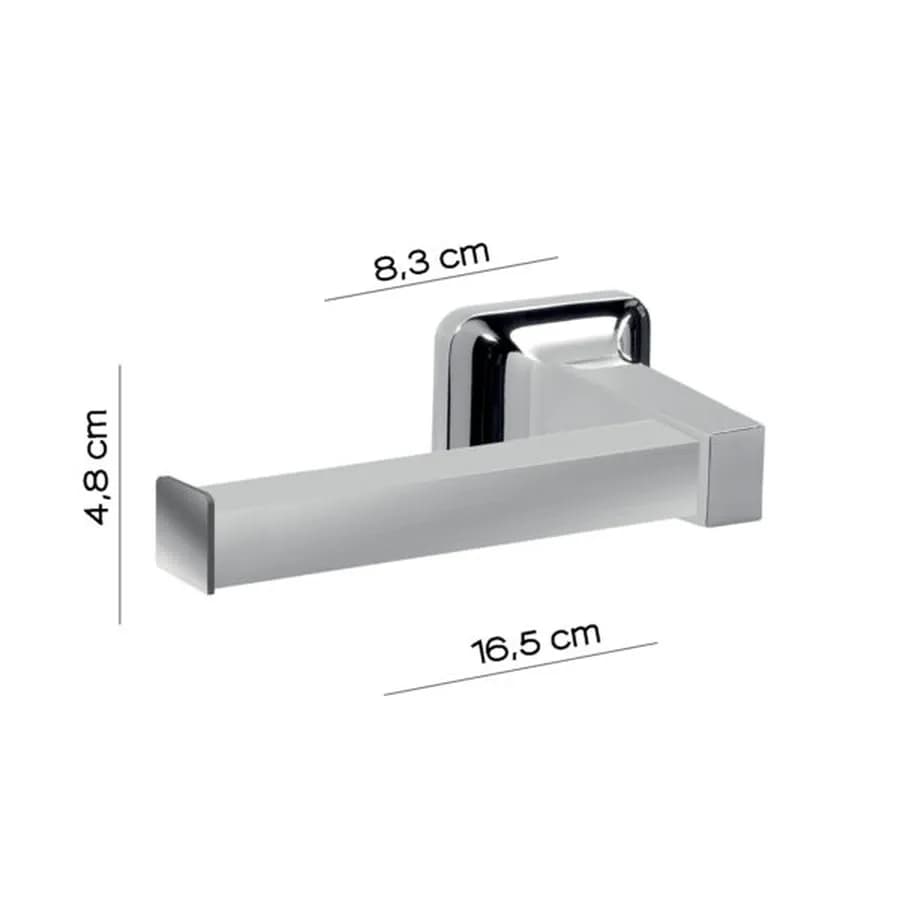 Set 5 accessori a muro in alluminio anodizzato e cromall cromo - K2 di Gedy