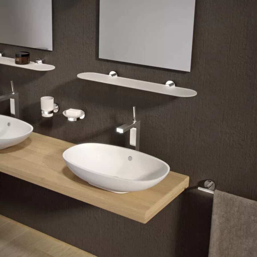Set 5 accessori a muro in acciaio inox e cromall cromo - Eros di Gedy
