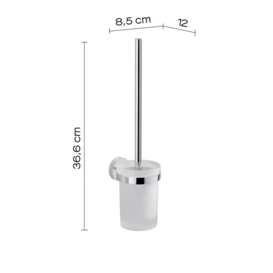Set 5 accessori a muro in acciaio inox e cromall cromo - Eros di Gedy