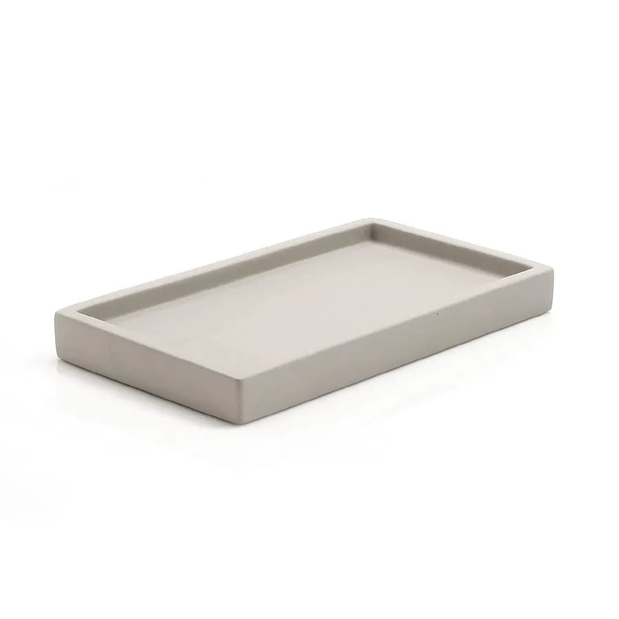 Set 5 accessori d'appoggio in cemento grigio - Giunone di Gedy