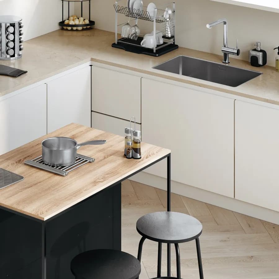 Set 5 accessori per i condimenti in acciaio inox cromo e vetro
