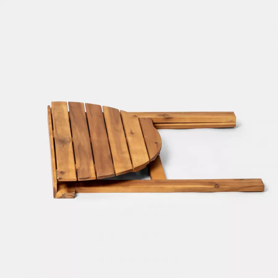 Set bistrot salvaspazio con tavolo pieghevole e 2 sedie pieghevoli in legno massello di acacia - Nauru