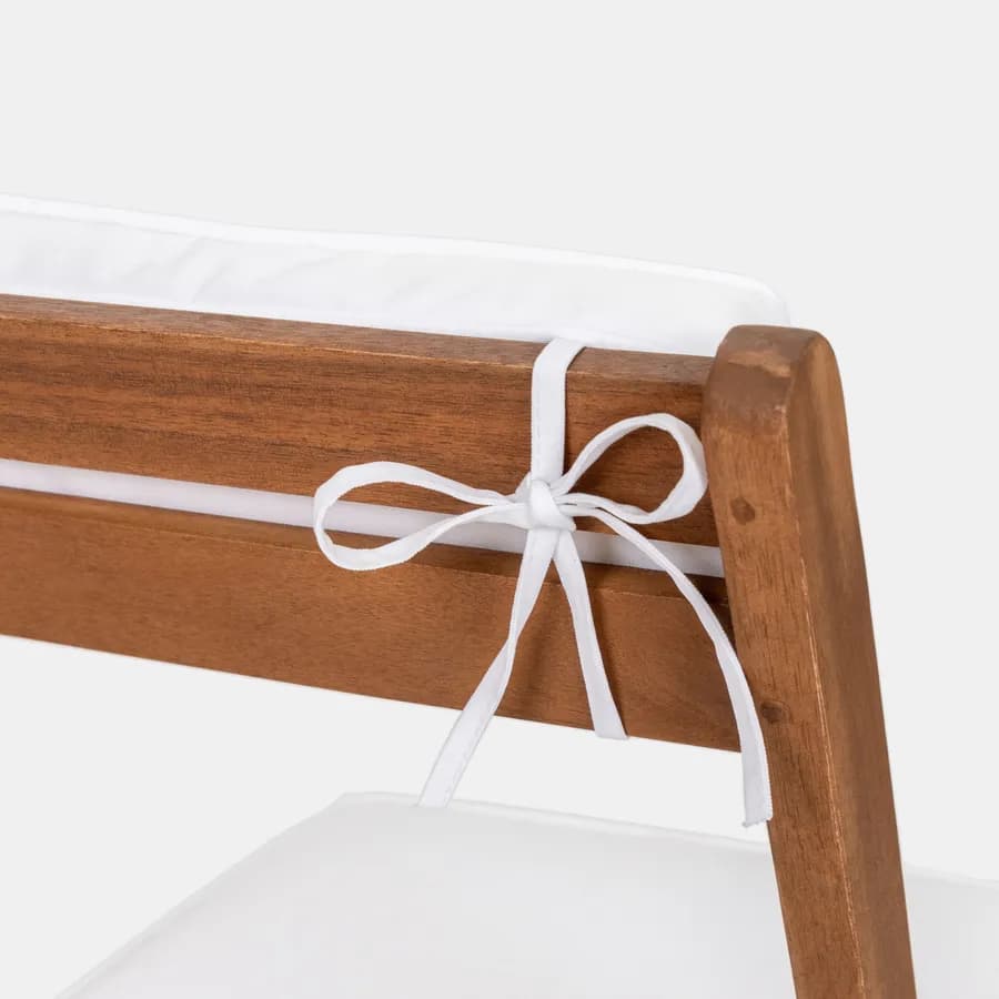 Set bistrot tavolo 70x40 cm e 2 sedie in legno di acacia - Paja