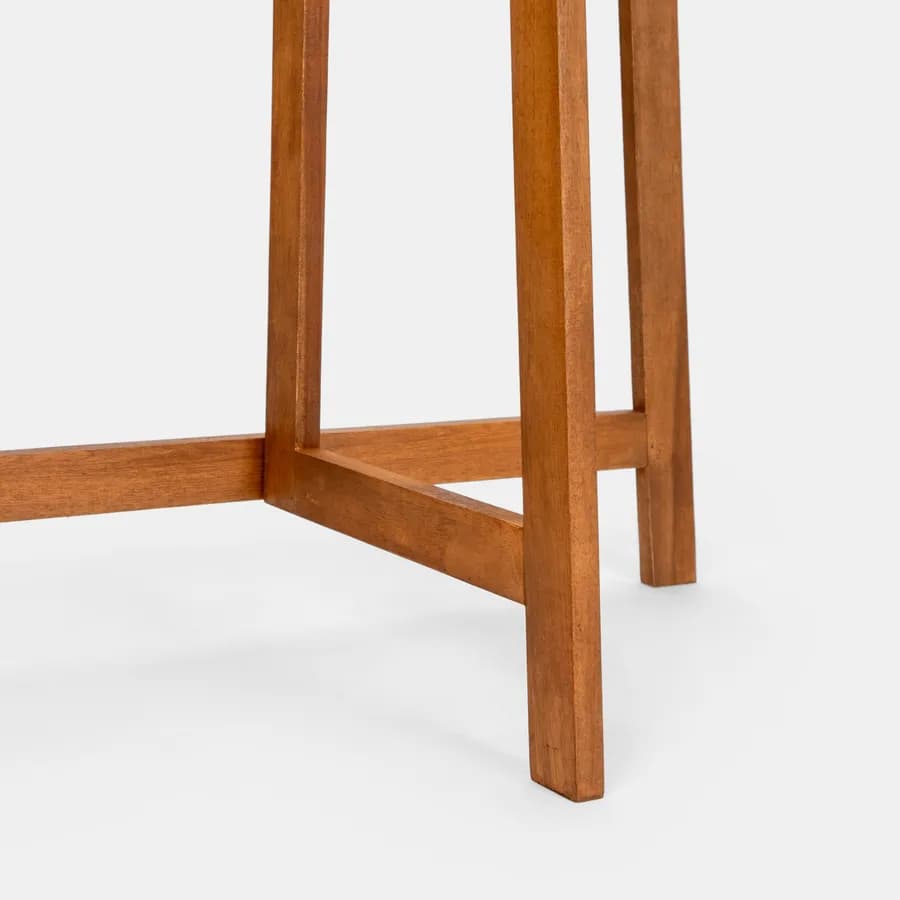 Set bistrot tavolo 70x40 cm e 2 sedie in legno di acacia - Paja