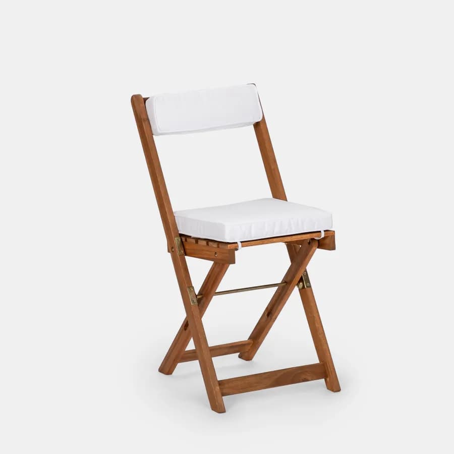 Set bistrot tavolo 70x40 cm e 2 sedie in legno di acacia - Paja