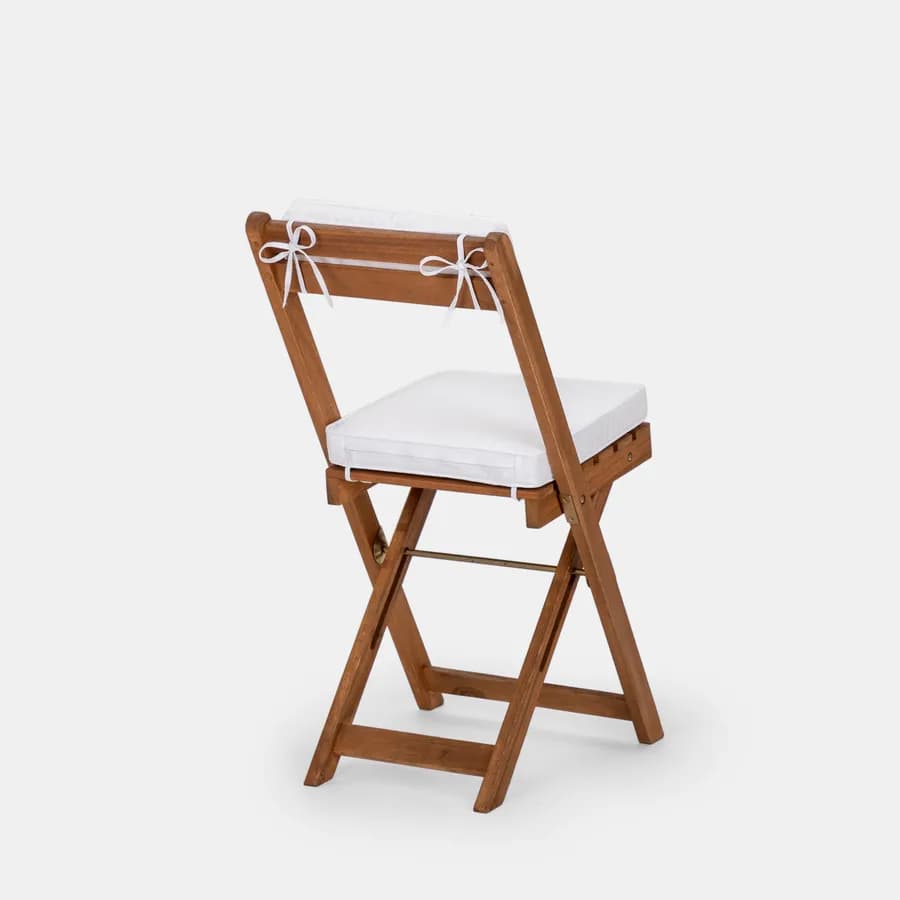 Set bistrot tavolo 70x40 cm e 2 sedie in legno di acacia - Paja