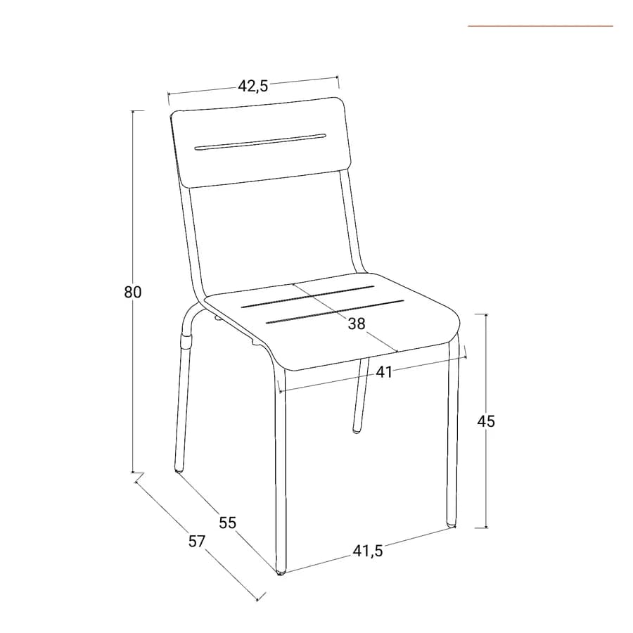 Set bistrot tavolo rotondo 60 cm e 2 sedie in acciaio bianco - Spezia