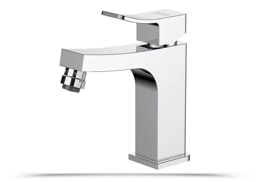 Set completo Jacuzzi - Rubinetteria per lavabo vasca e bidet in ottone cromato Tanka serie design