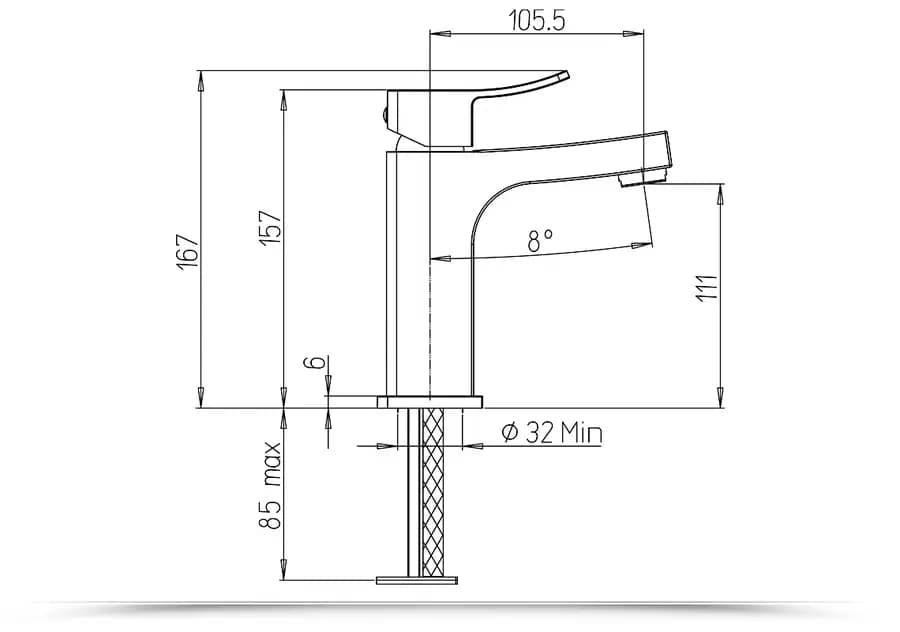 Set completo Jacuzzi - Rubinetteria per lavabo vasca e bidet in ottone cromato Tanka serie design