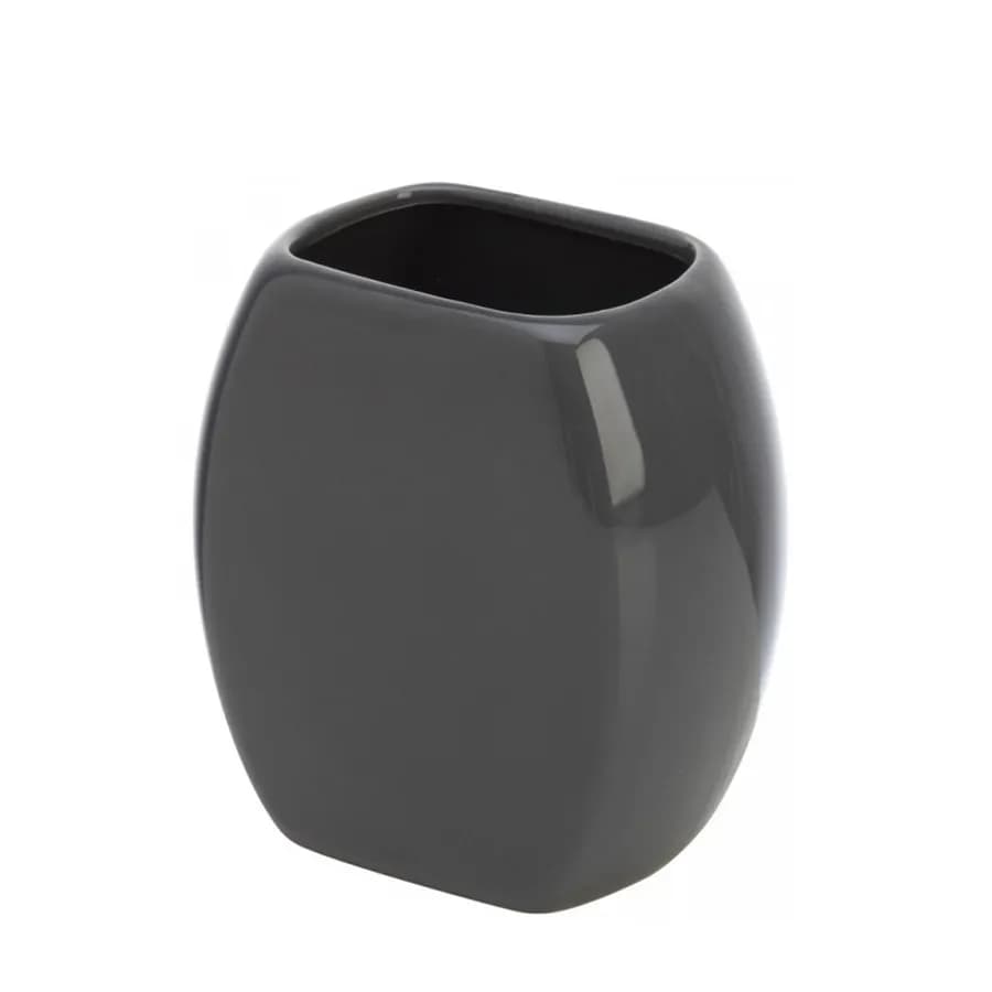 Set 3 accessori da bagno da appoggio in ceramica grigio - Linea Parigi