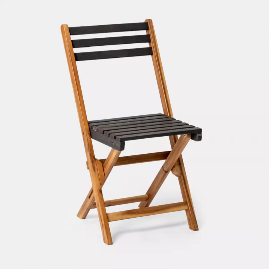 Set di 4 sedie pieghevoli in legno massello di acacia - Nauru