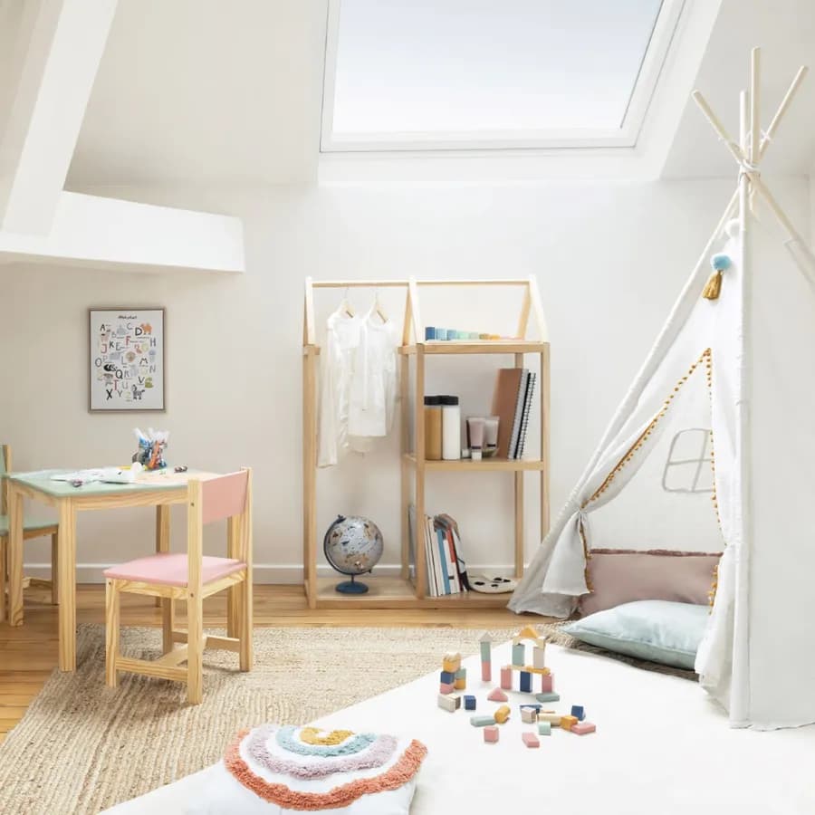 Set di blocchi multicolore in legno di pino - Kids