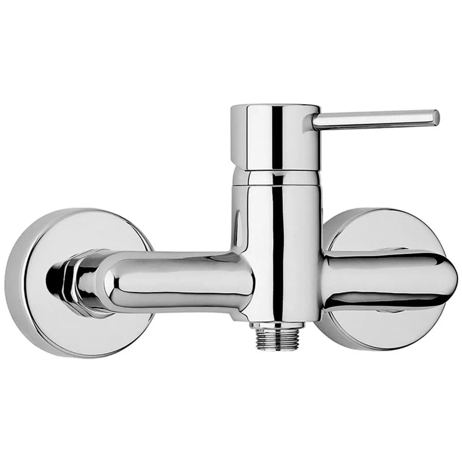 Set di miscelatori per lavabo bidet e esterno doccia Jacuzzi - Rubinetteria serie Gun ottone cromato