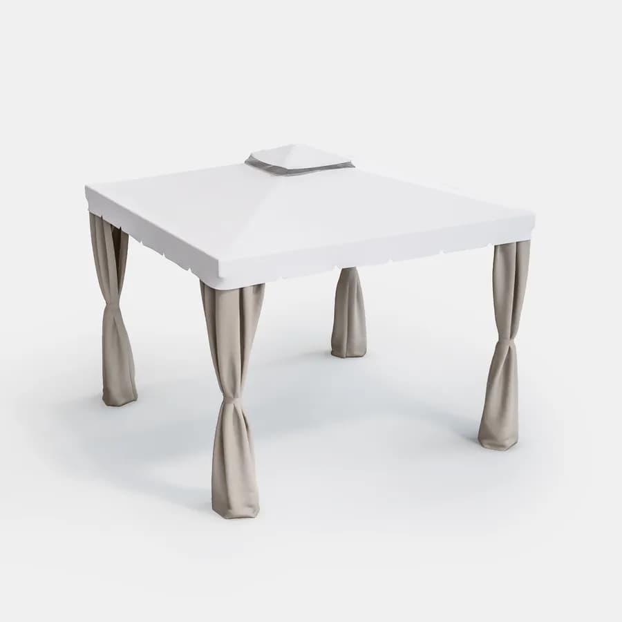 Set di tende laterali per gazebo 3x3 m ecrù - Bolt