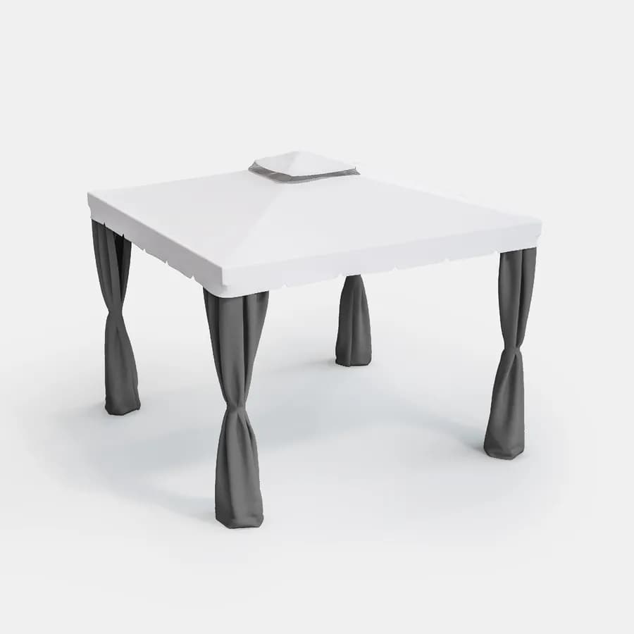 Set di tende laterali per gazebo 3x3 m grigio - Bolt