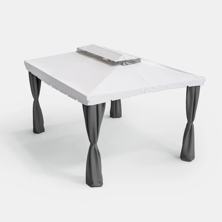 Set di tende laterali per gazebo 3x4 m grigio - Bolt
