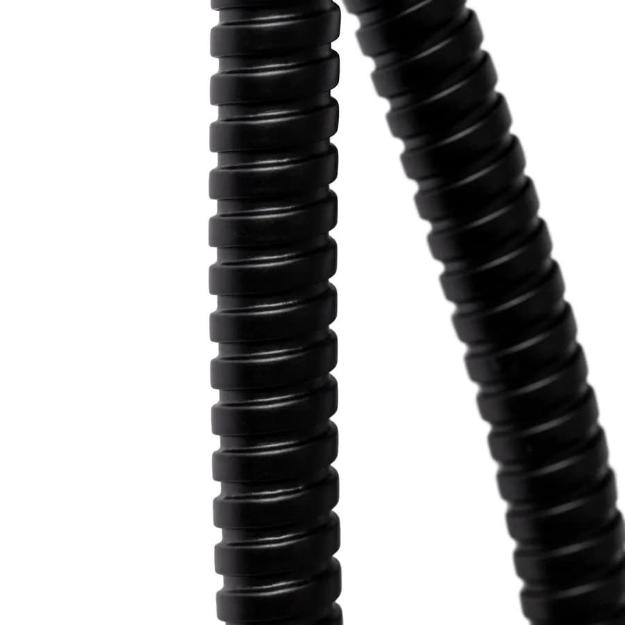 Set doccia con presa acqua e flessibile nero opaco Jacuzzi - Rubinetteria