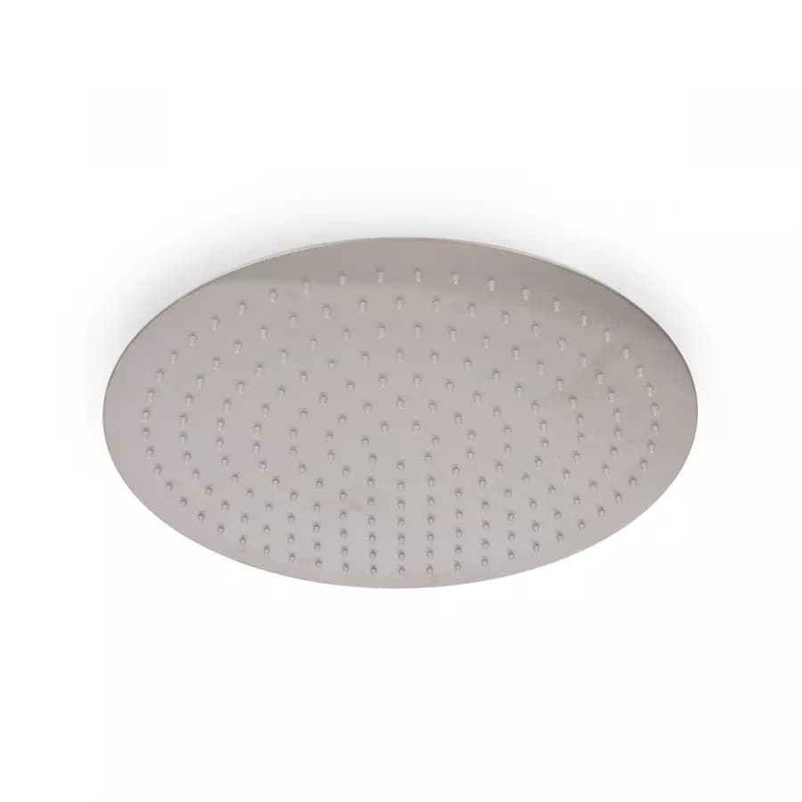 Set doccia con soffione 40 cm con braccio 40 cm e kit doccino spazzolato