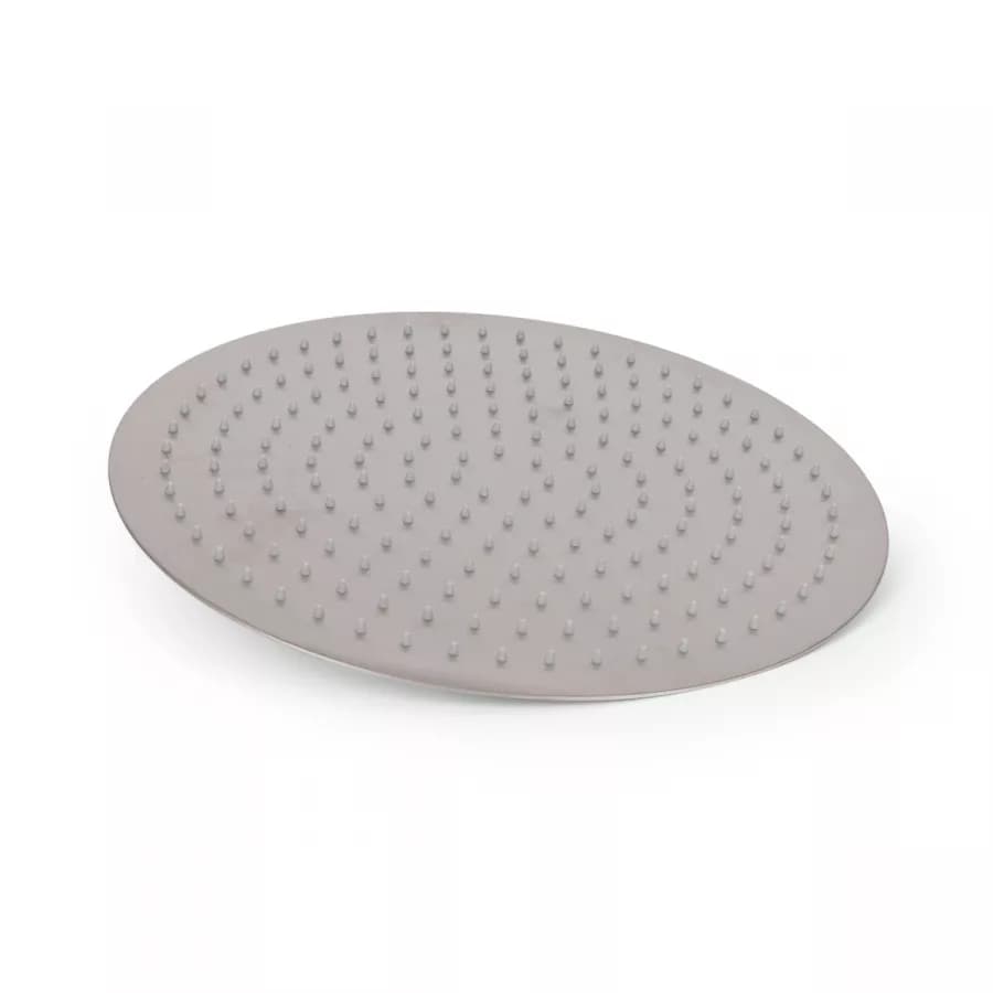 Set doccia con soffione 40 cm con braccio 40 cm e kit doccino spazzolato