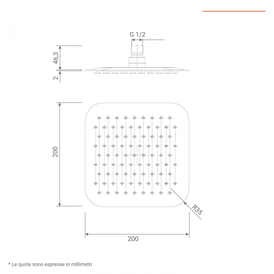 Set doccia incasso 2 vie con braccio 30 + soffione 20 + duplex nero opaco Lumos di Jacuzzi - Rubinetteria