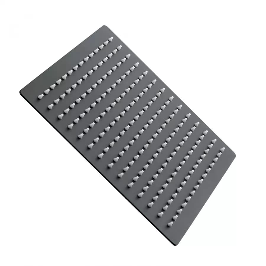 Set doccia incasso 2 vie con braccio 30 + soffione 20 + duplex nero opaco Lumos di Jacuzzi - Rubinetteria