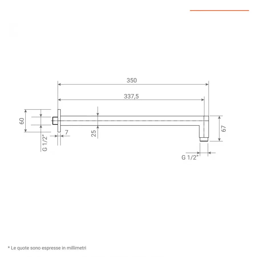 Set doccia incasso 2 vie con braccio 35 + soffione 25 + duplex nero opaco Lumos di Jacuzzi - Rubinetteria