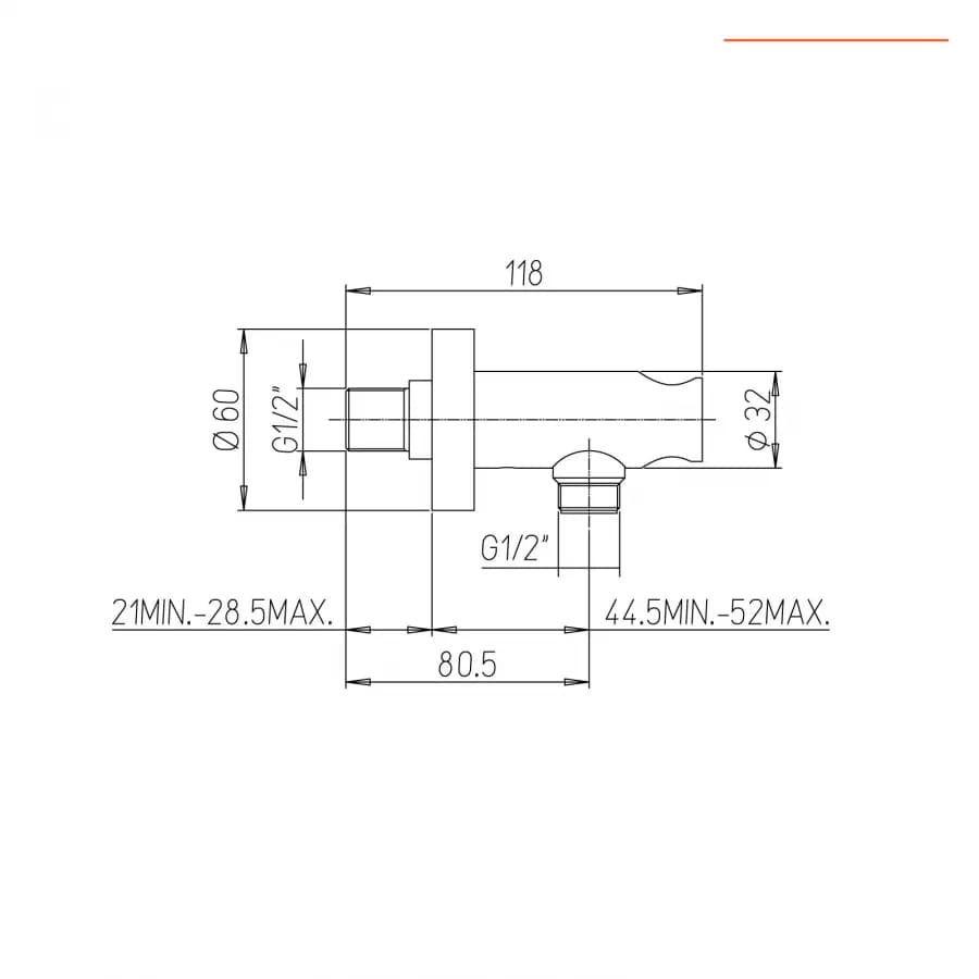 Set doccia incasso 2 vie con braccio 35 + soffione 25 + duplex nero opaco Lumos di Jacuzzi - Rubinetteria