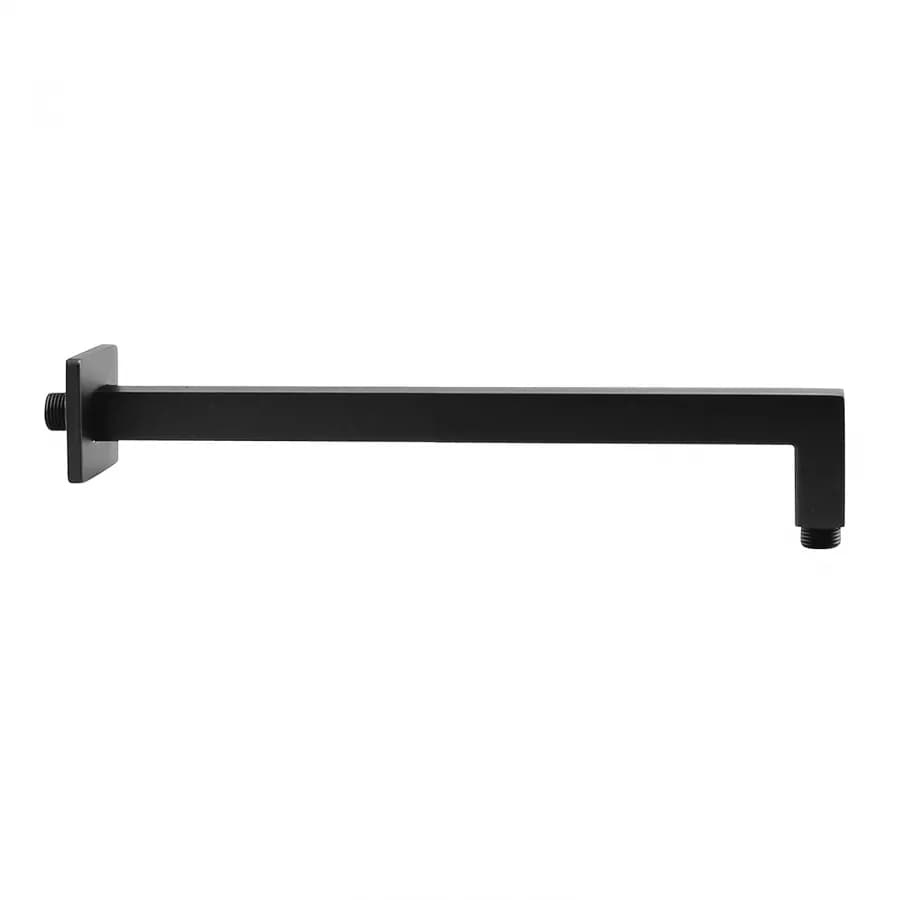 Set doccia incasso 2 vie con braccio 35 + soffione 25 + duplex nero opaco Lumos di Jacuzzi - Rubinetteria