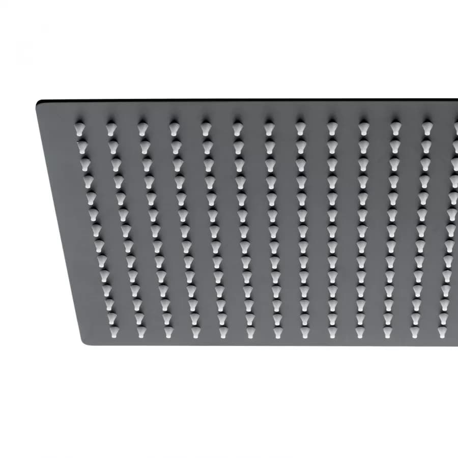 Set doccia incasso 2 vie con braccio 40 + soffione 30 + duplex nero opaco Lumos di Jacuzzi - Rubinetteria