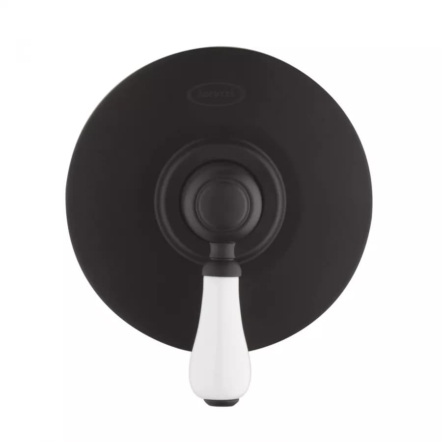 Set doccia incasso con braccio 30 cm e soffione 20 cm nero opaco Brera di Jacuzzi - Rubinetteria