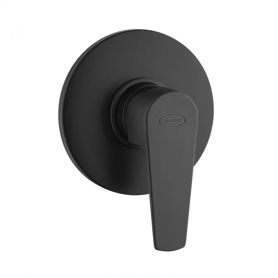 Set doccia incasso con braccio 30 cm e soffione 20 cm nero opaco Inca di Jacuzzi - Rubinetteria