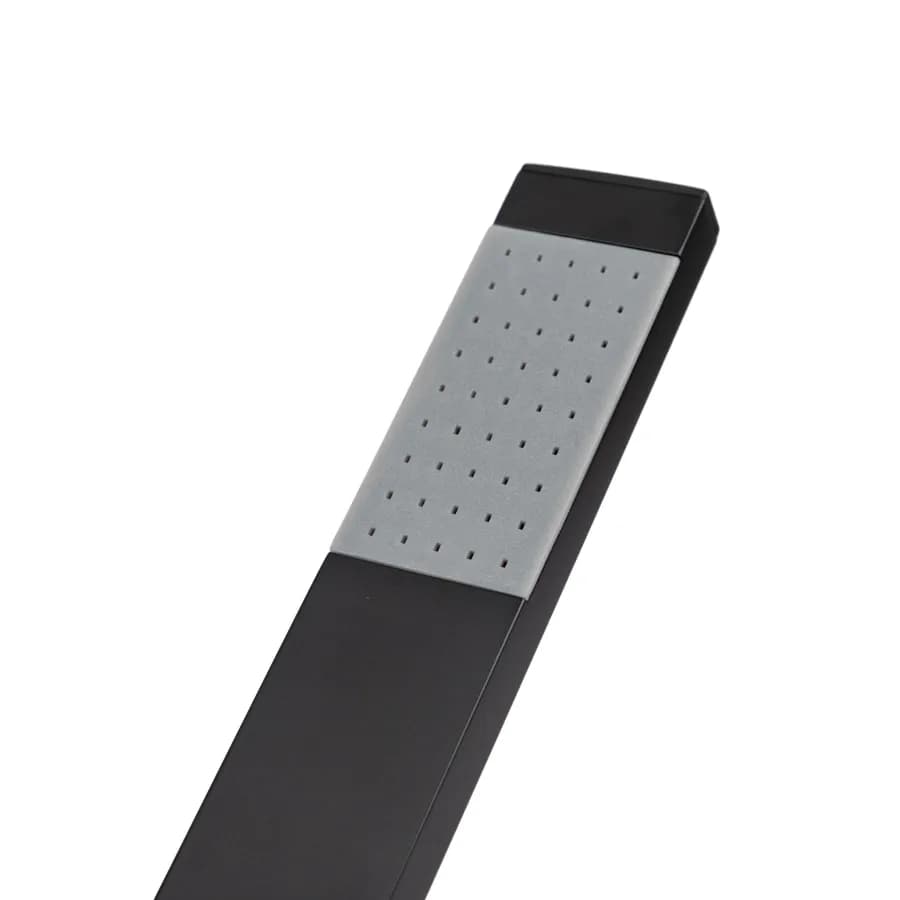 Set doccino slim con flessibile e presa acqua nero opaco