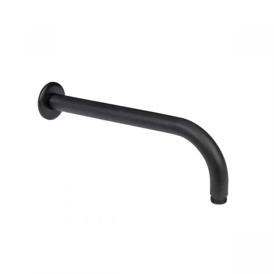 Set incasso doccia con braccio 28 cm e soffione 20 cm nero – Tila