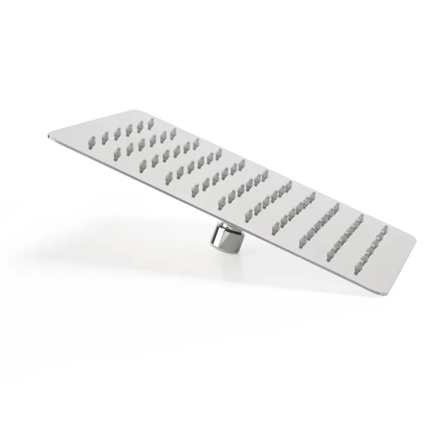 Set incasso doccia con braccio 28 cm soffione doccino e flessibile con presa acqua tonda - Slim