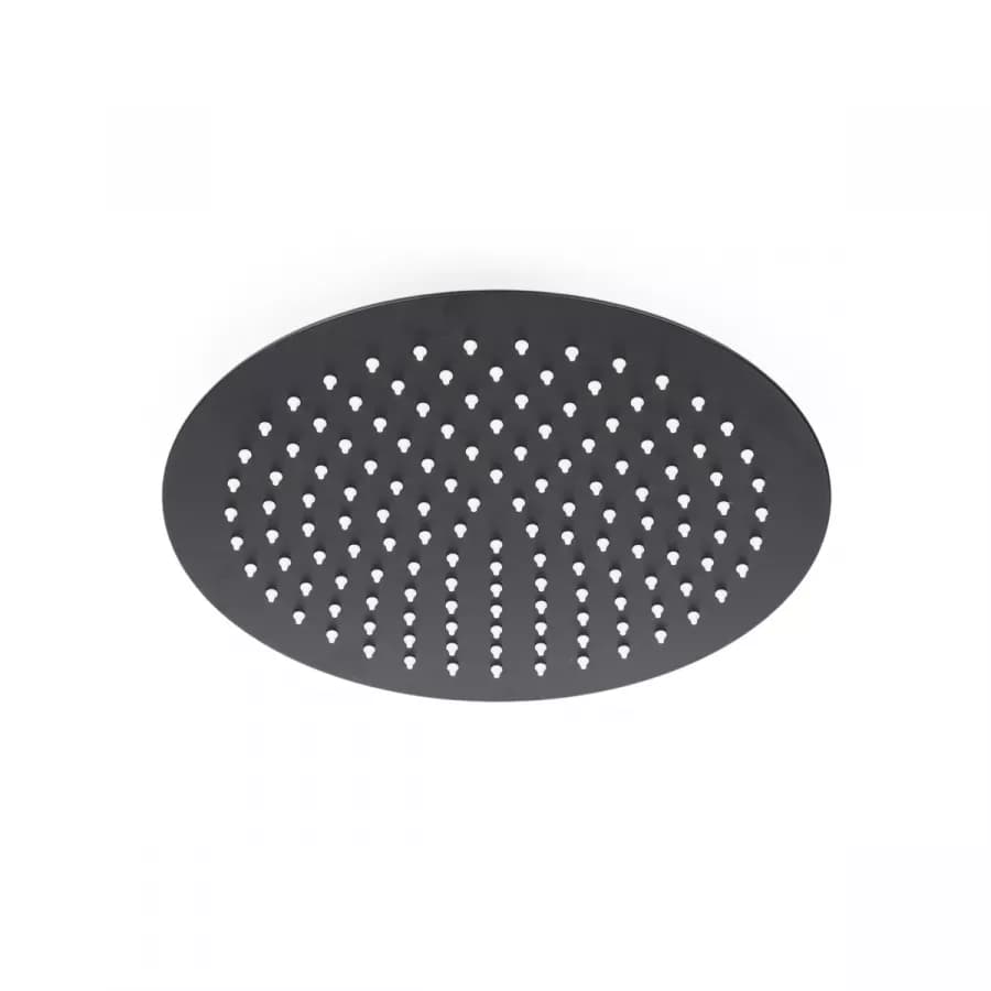 Set incasso doccia con braccio 35 cm e soffione 30 cm nero – Tila