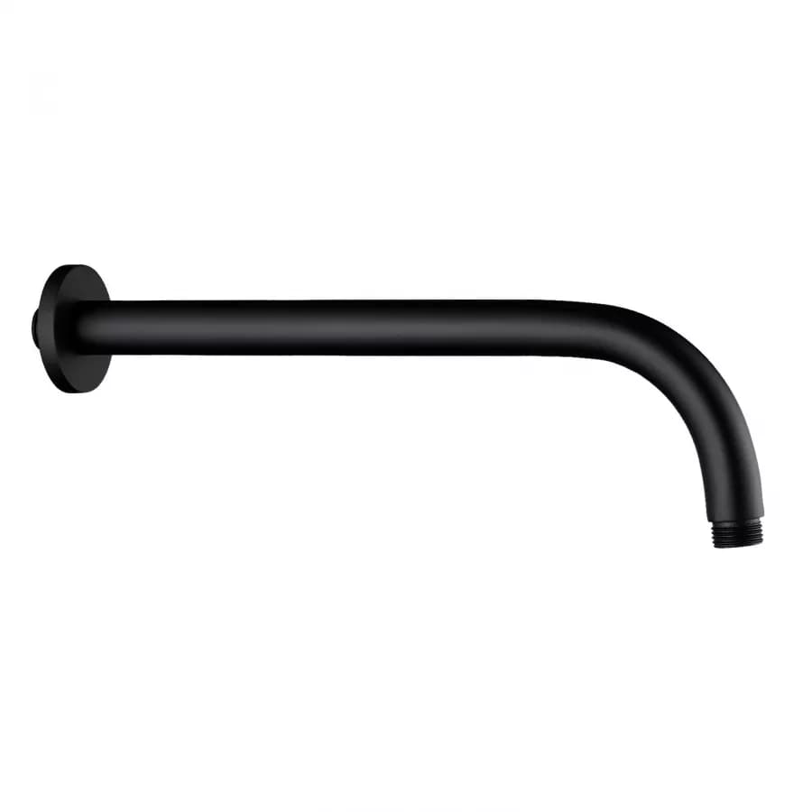 Set incasso doccia con braccio 40 cm e soffione 40 cm nero – Tila