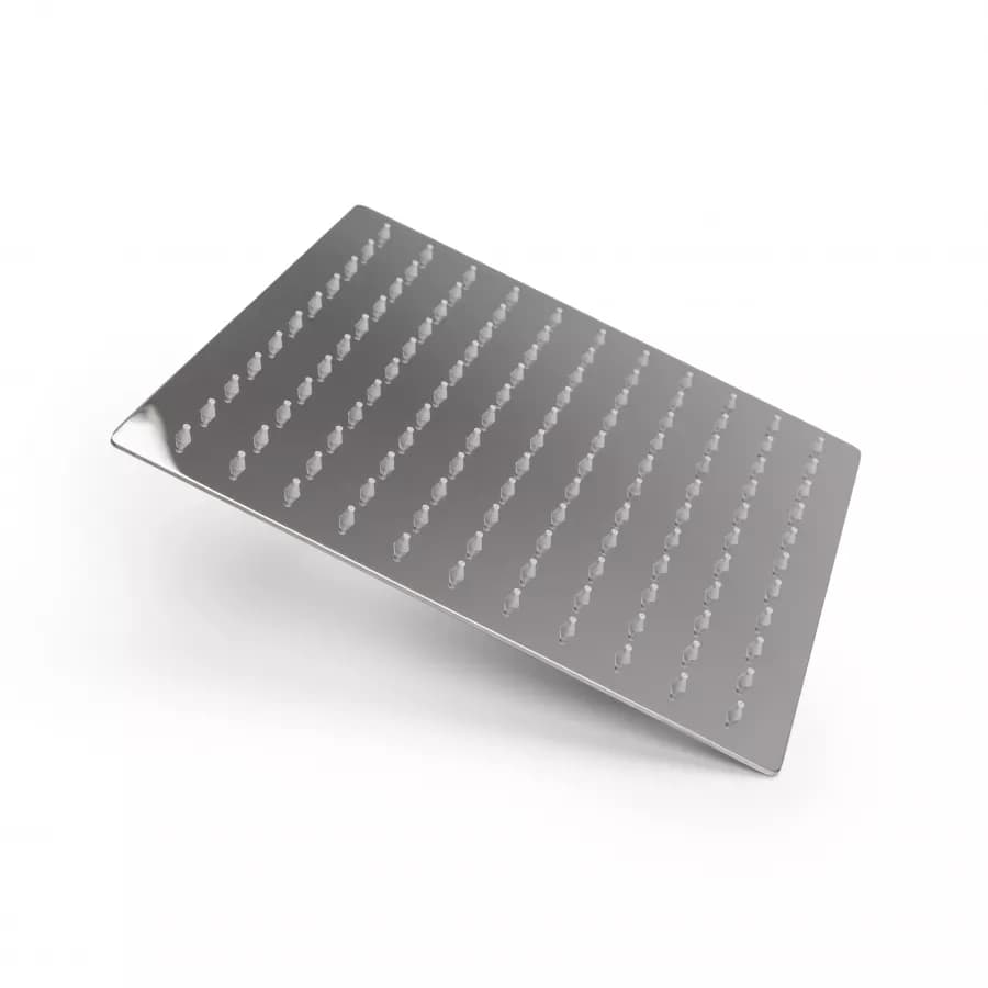 Set incasso doccia con braccio a soffitto 20 cm e soffione 25x25 cm cromo – Fusion