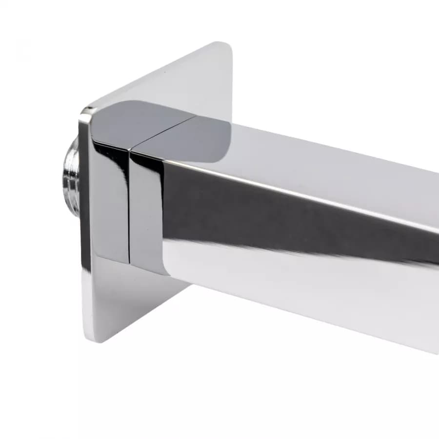 Set incasso doccia con braccio a soffitto 20 cm e soffione 30x30 cm cromo - Tiamat