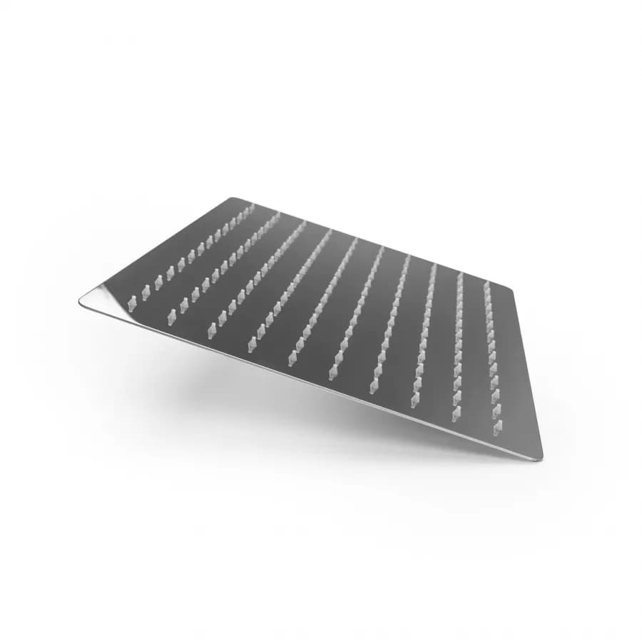 Set incasso doccia con braccio a soffitto 20 cm e soffione 40x30 cm cromo – Fusion