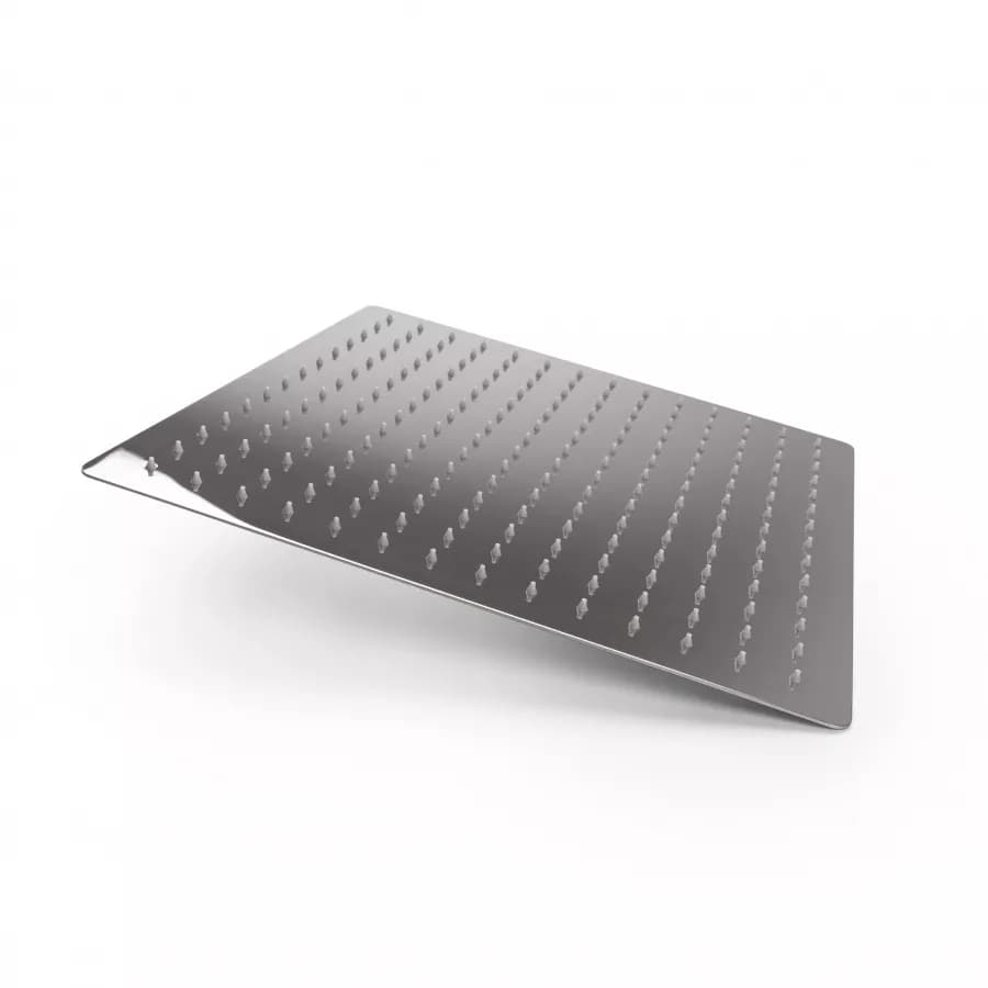 Set incasso doccia con braccio a soffitto 20 cm e soffione 40x40 cm cromo – Fusion