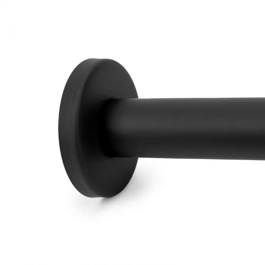 Set incasso doccia con braccio a soffitto 22 cm e soffione 25 cm nero – Tila