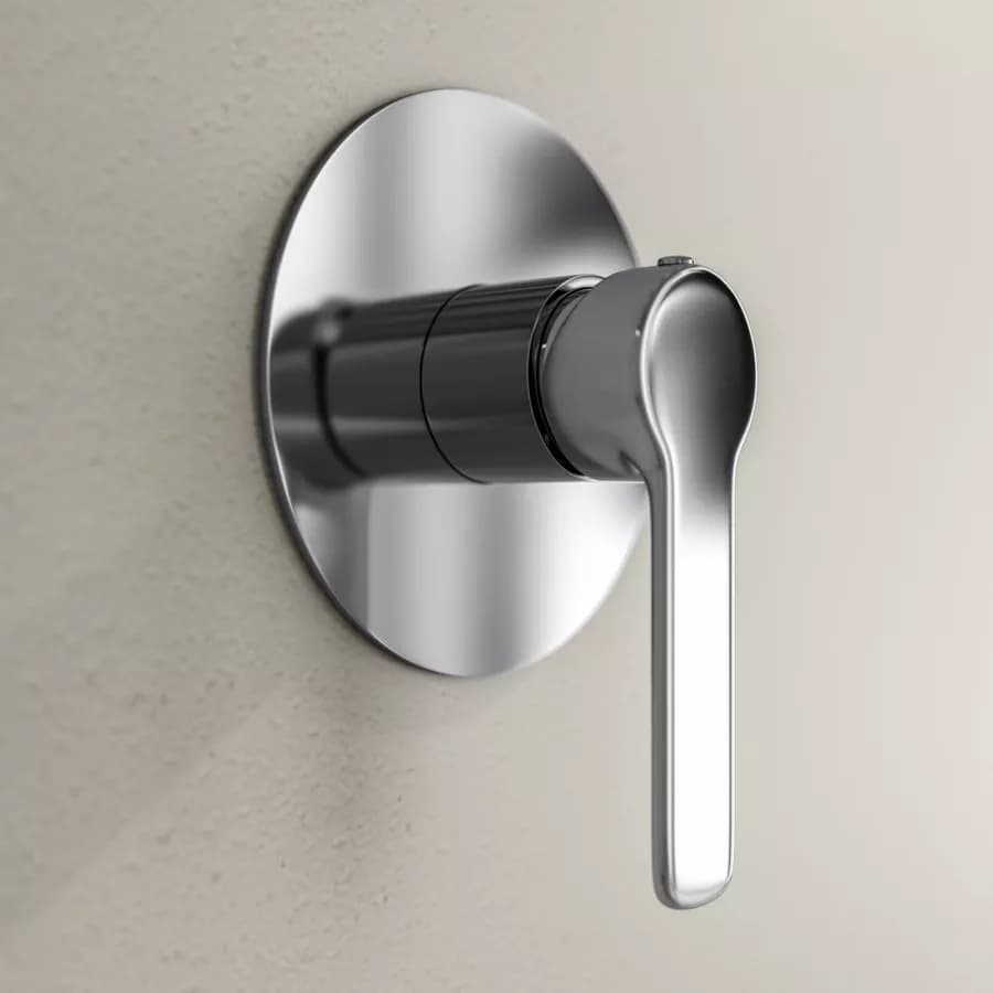 Set incasso doccia con braccio a soffitto 22 cm e soffione 40 cm cromo – Tila