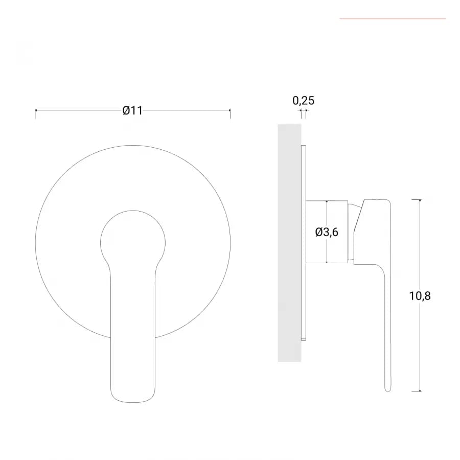 Set incasso doccia con braccio a soffitto 22 cm e soffione 40 cm nero – Tila